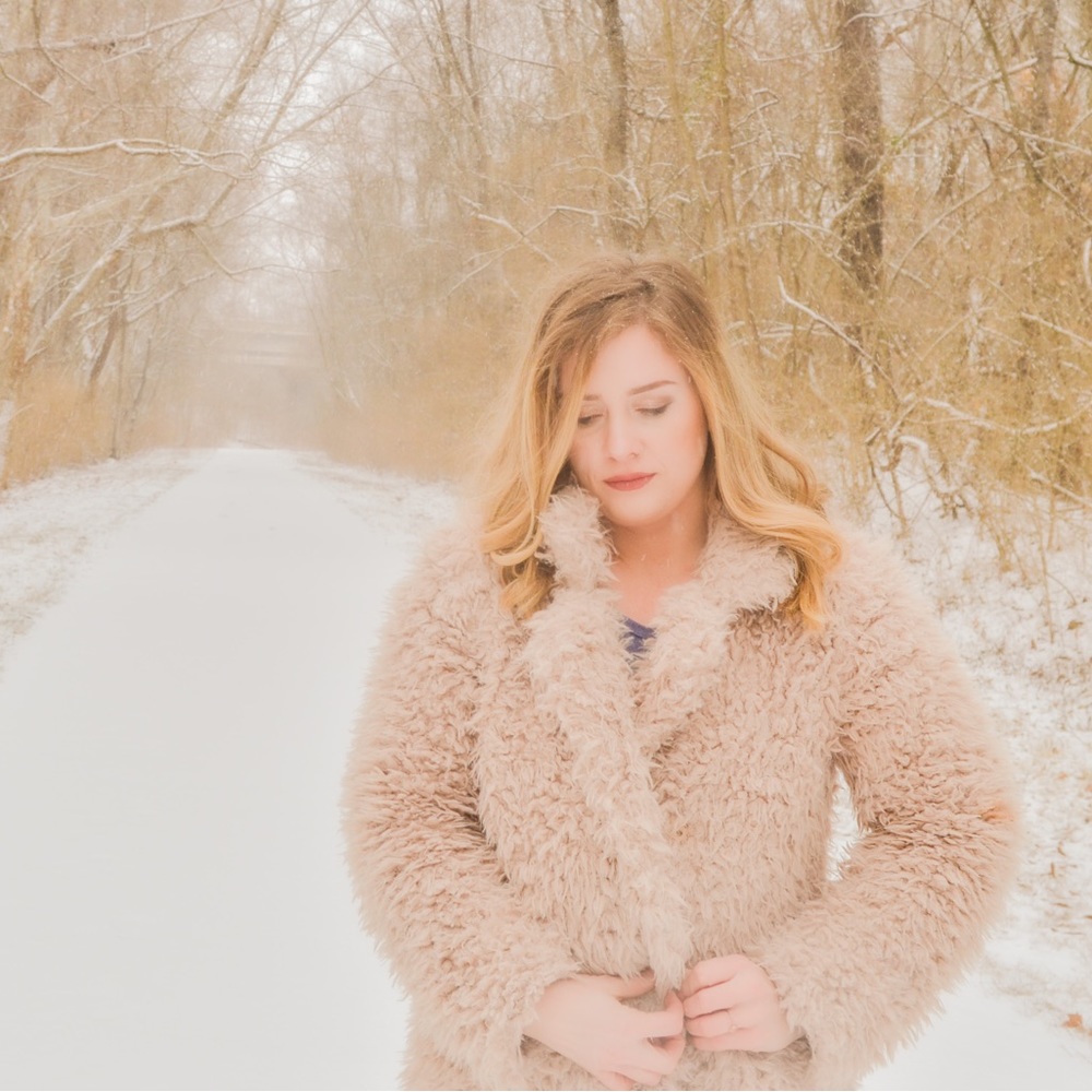 Faux fur coat